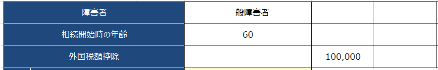 税額控除の設定画面